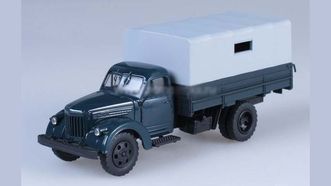 УралЗиС 355М с тентом зеленый (Автоистория)