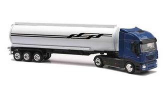 Iveco Stralis с цистерной синий/белый (New Ray)