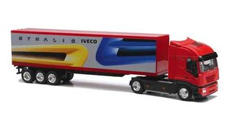 Iveco Stralis с полуприцепом красный (New Ray)