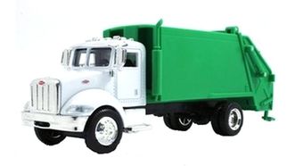 Peterbilt 355 мусоровоз белый/зеленый (New Ray)