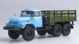 ЗИЛ 131 бортовой (6x6) зелено-голубой (Автоистория)