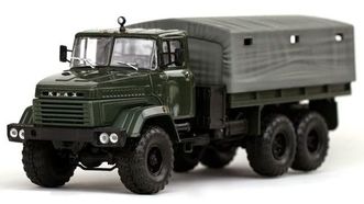 КрАЗ 260 бортовой с тентом зеленый (Наш Автопром)